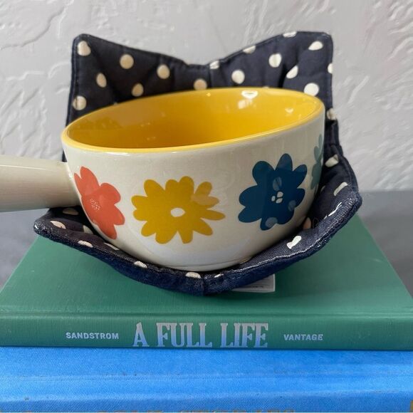 Soup Crock Bowl Cozy Floral And Palm Mitt - Picture 4 of 4